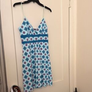 Guess Floral Dress with Pink and Blue Accents size L